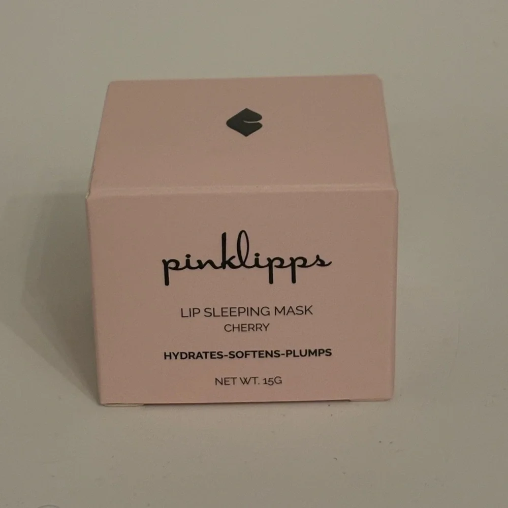 Pinklipps Lip Sleeping Mask Cherry Hydrates Softens Plumps New Pink Red OS